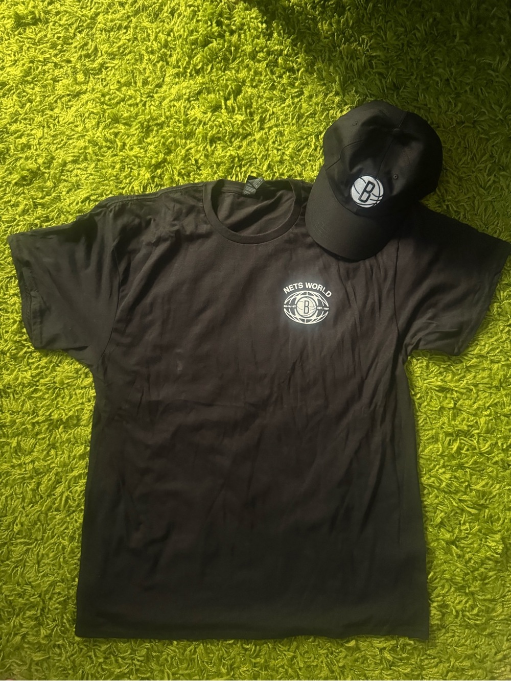 Brooklyn Nets Black Graphic Crew Neck T-Shirt